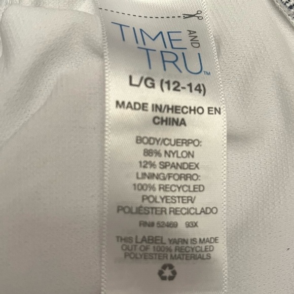 ♥️Ladies tankini Time & Tru blue and cream - Picture 6 of 9